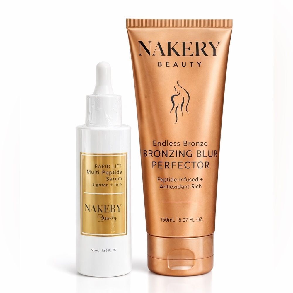 Nakery Beauty Endless Bronze Blur Perfector + Rapid Lift Peptide Serum NEW